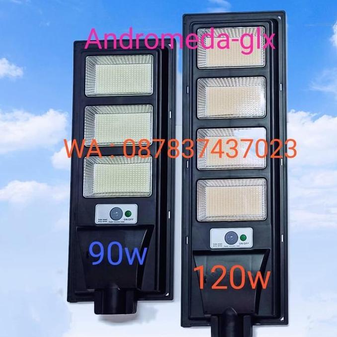 Lampu jalan led solar cell 120watt & 90watt Promo