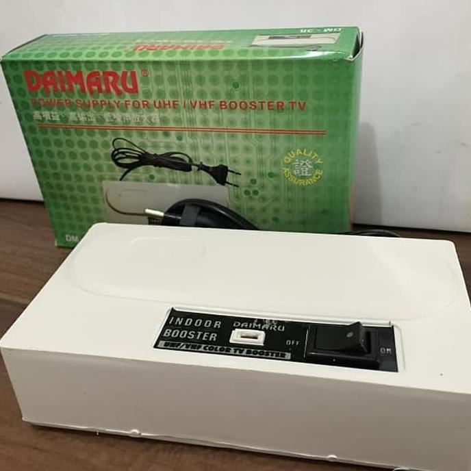 BESTPROMO Booster Antena TV Bawah Indoor Murah Berkualitas UHF VHF Daimaru DM38