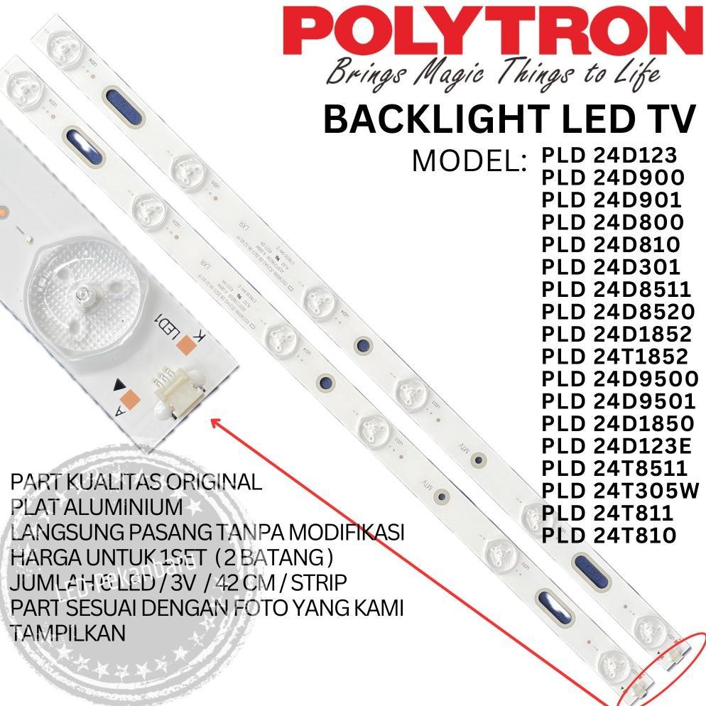 NEW DEALS BACKLIGHT LED TV POLYTRON 24 INCH PLD 24T8511 24T305W 24T1852 BL LAMPU