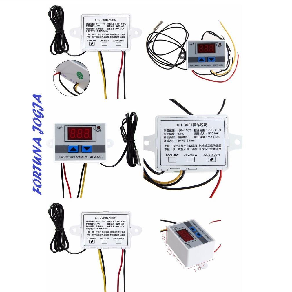 bestpromo termostat digital ac 220v xh-w3001 / thermostat mesin tetas telur