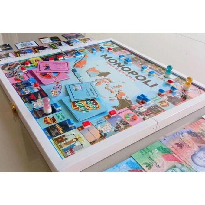 MONOPOLI NUSANTARA INDONESIA PAPAN KAYU LIPAT MAINAN ANAK BOARDGAME KODE 51