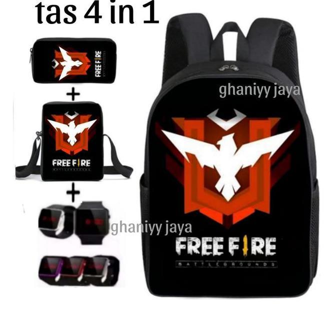 Kyut- Tas Anak Freefire - Tas Anak Laki - Ransel Sekolah Anak - Tas Ff - Tas Sekolah Sd Anak Cowok -
