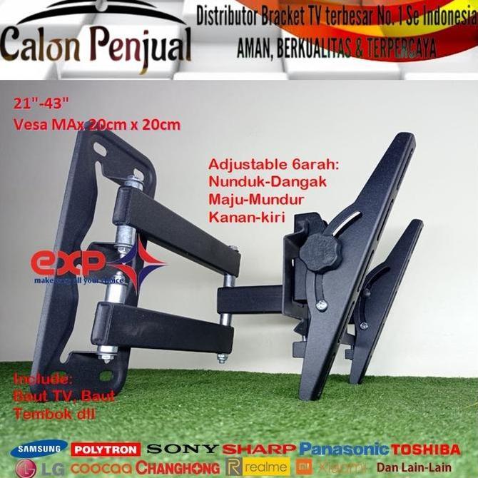 Expert- Bracket TV LG 14 s/d 43 inch 6 ARAH FULL BESI SUPER KOKOH