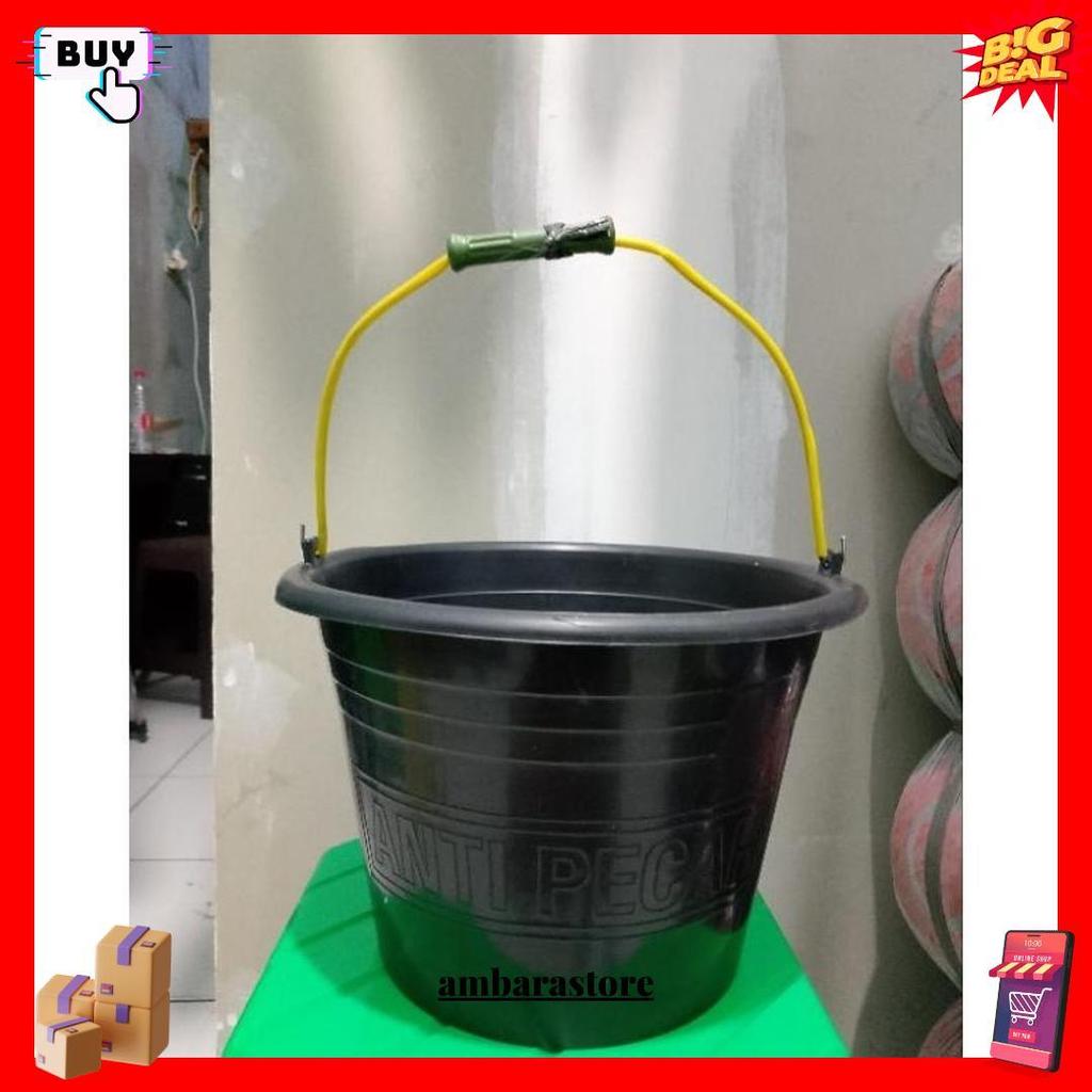 New Ember Cor Karet / Ember Hitam / Ember Anti Pecah / Ember 10-15-20 Liter Terlaris