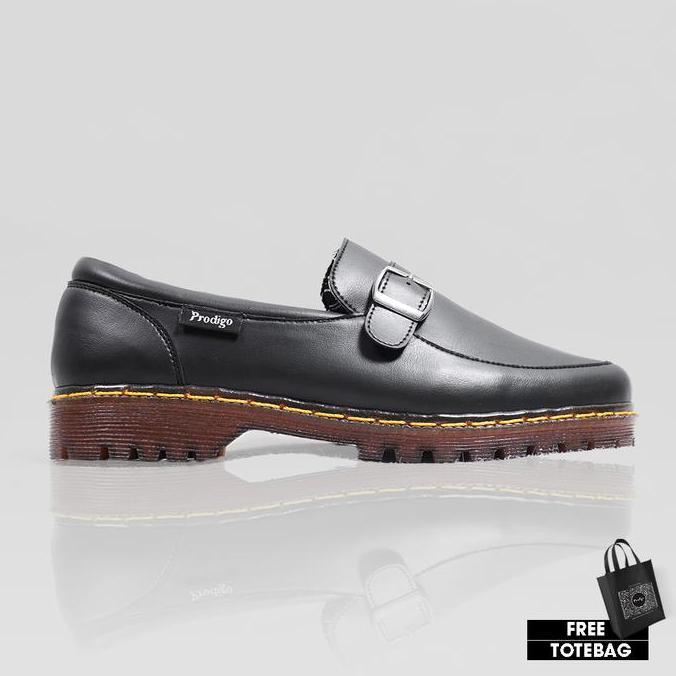 TERMURAH - Sepatu Formal Unisex Casual Pantofel Slip on Prodigo Belida Hitam
