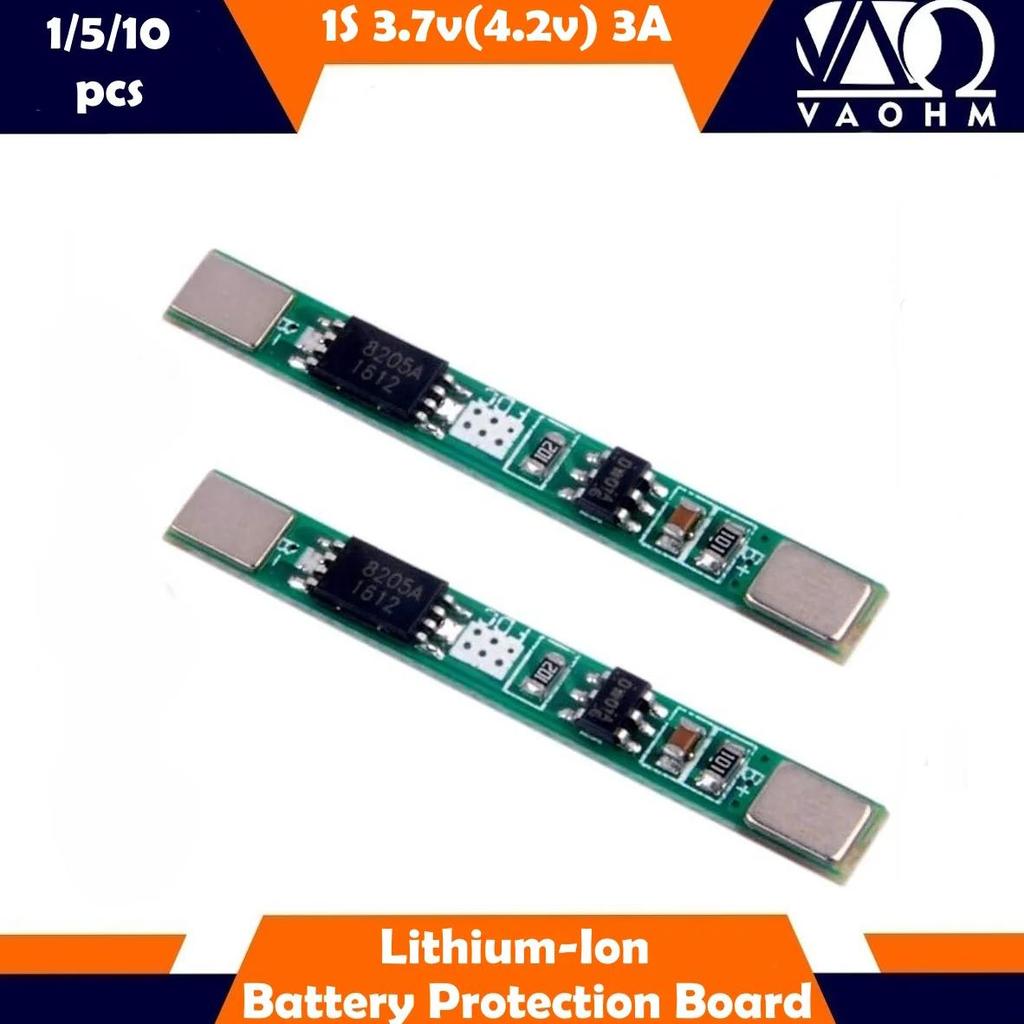 1S 3A 3.7V 4.2V 18650 Lithium Ion Li-ion Battery Protection Board PCM BMS