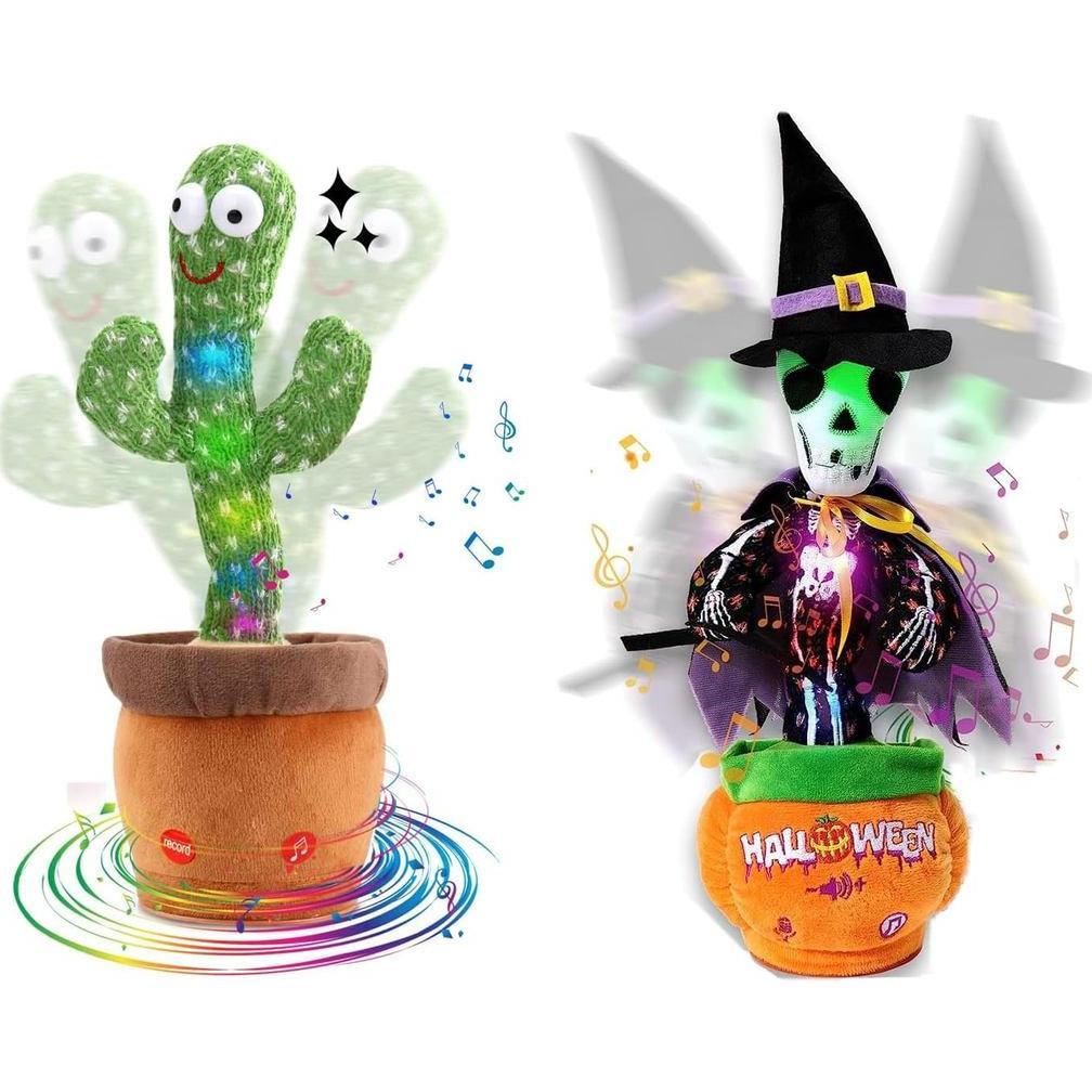 MIAODAM Volume Adjustable Dancing Cactus Talking Cactus Baby Toys