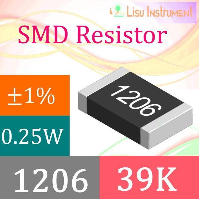 39K 1206 1% THICK FILM RESISTORS SMD CHIP RESISTOR 3902 393 39K