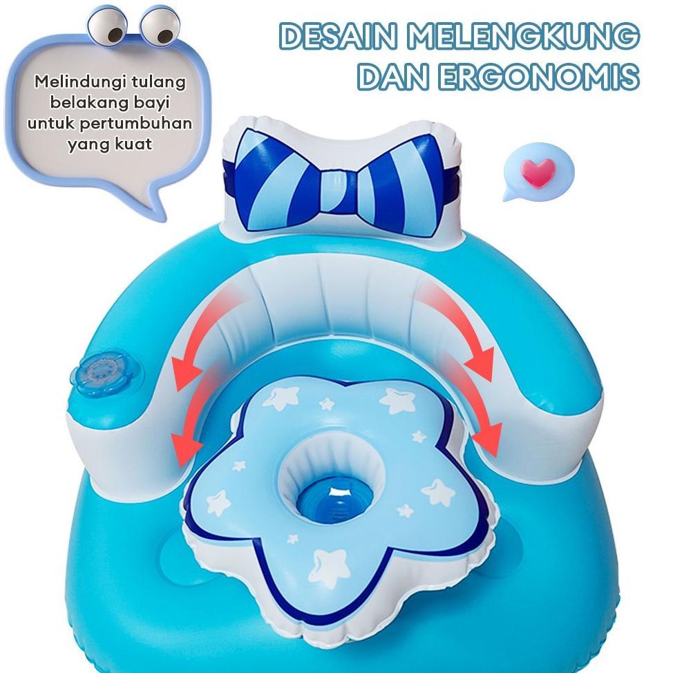 New Sofa Bayi Belajar Sofa Tiup Kursi Pompa Bayi Kursi Makan Bayi Belajar Duduk Makan Main Dan Mandi