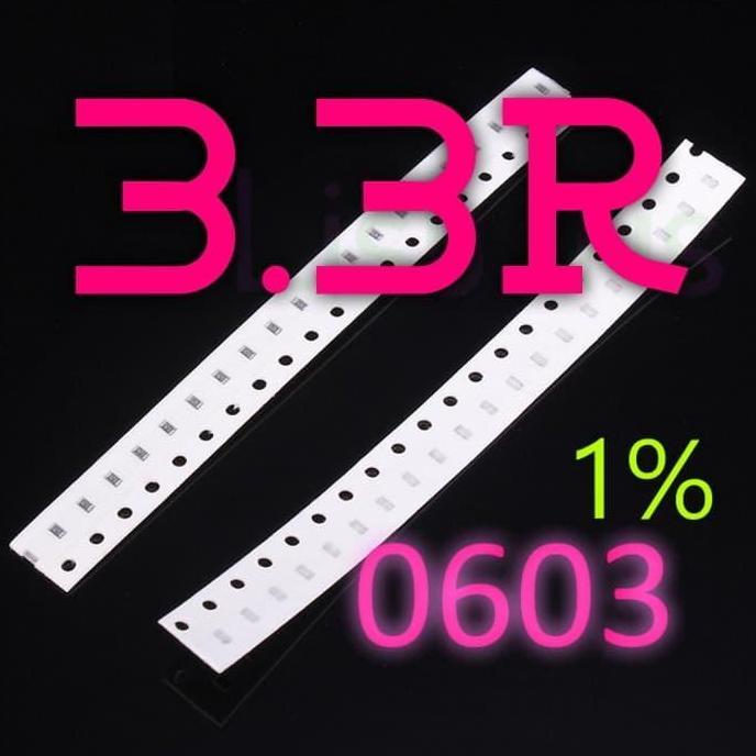 SMD 3.3R RESISTOR 0603 1% SMT 3R3 3.3 OHM