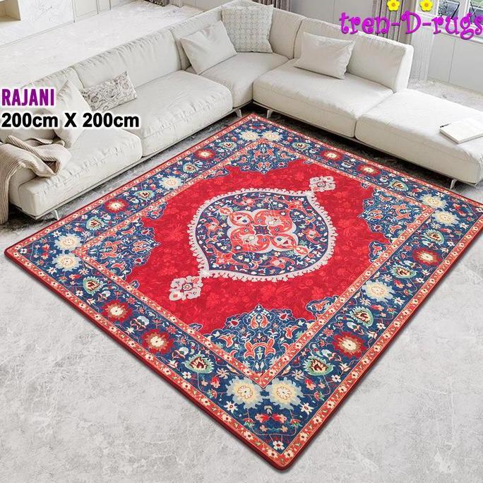 Promo Karpet modern persian vintage retro jumbo alas lantai 200x200 NMs Diskon