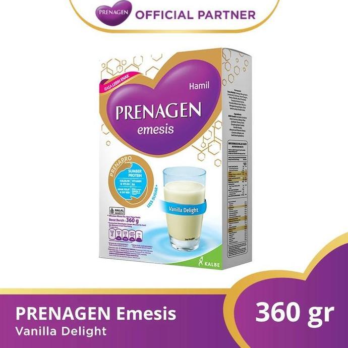 NEW PRENAGEN EMESIS SUSU MASA MUAL DAN MUNTAH 360GR DELIGHT NUTRISI LENGKAP UNTUK KEHAMILAN DENGAN P