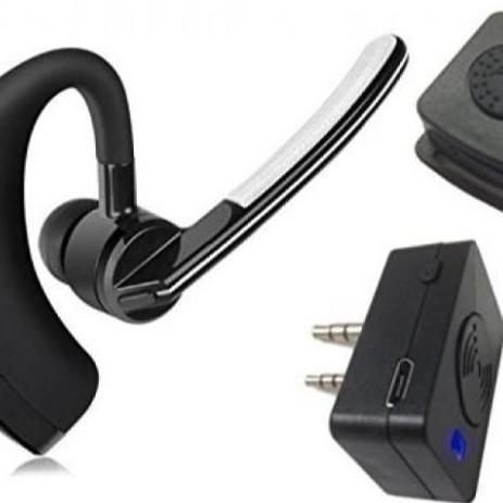 BEBAS ONGKIR - BTHD1 Wireless Dual Bluetooth 4.1 Earpiece for Radio Walkie Talkie