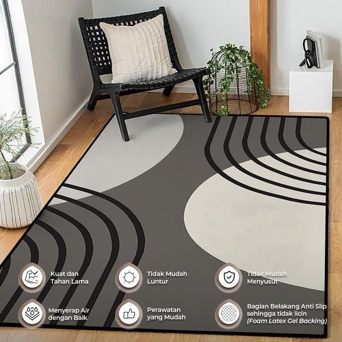 Kintakun Home Karpet Lantai Ruang Tamu Anti Slip