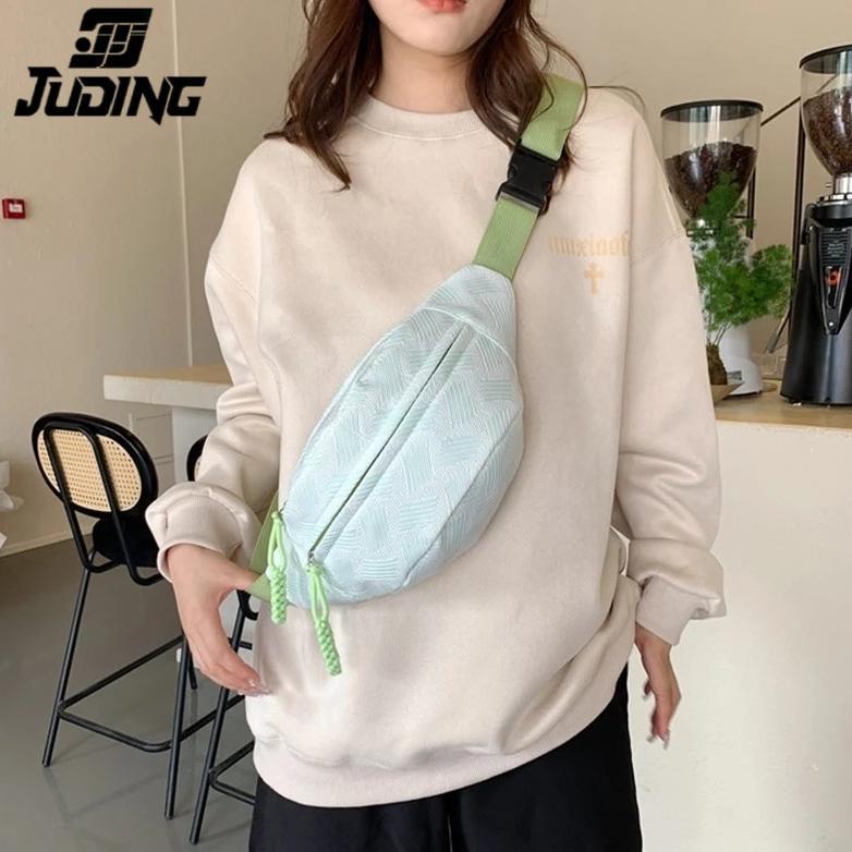 Big Sale Juding Tas Pinggang Olahraga Lucu Tas Selempang Wanita Korea Kekinian Puffy Aesthetic Chic