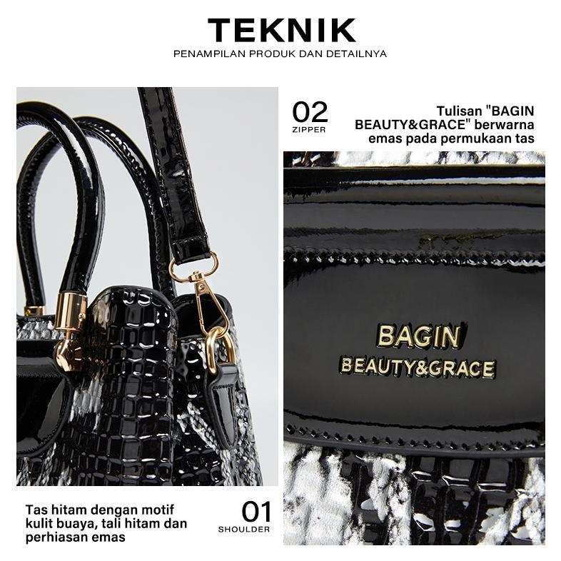 Promo Bagin  Koleksi Tas Terbaru Ivanka Bag -  Luxury Trendy Faux Leather Women Handbag Tas Wanita