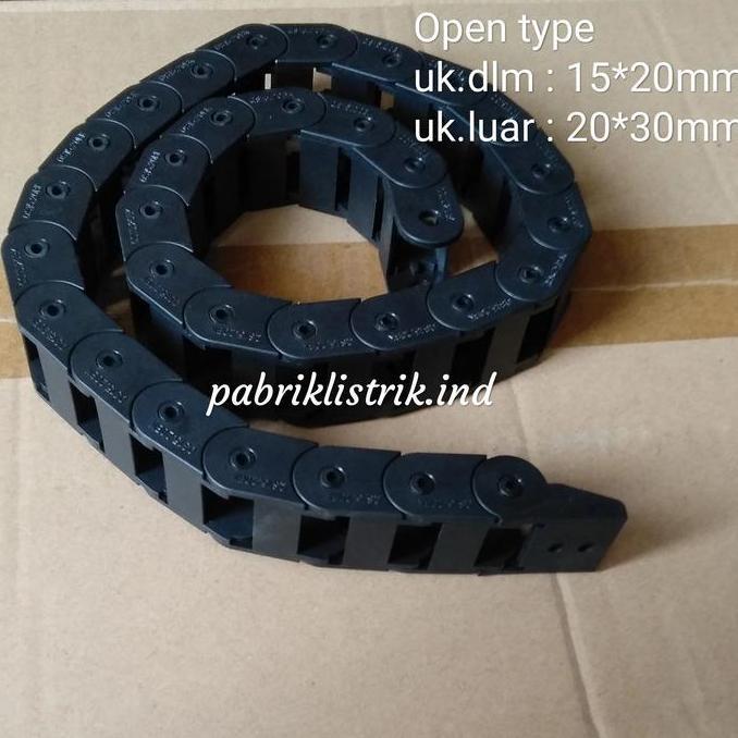 TERLARIS - Wire Cable carrier Drag chain plastic CNC towline 15x20 15 x 20 mm 1m