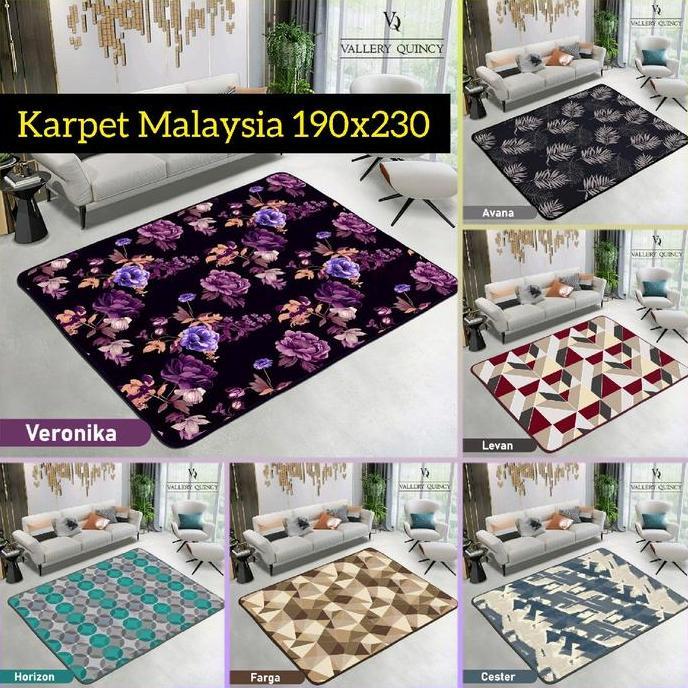 TERMURAH - Karpet Vallery Quincy Jumbo UK 190x230 / Karpet Malaysia Vallery Quincy Tebal 2 cm super 