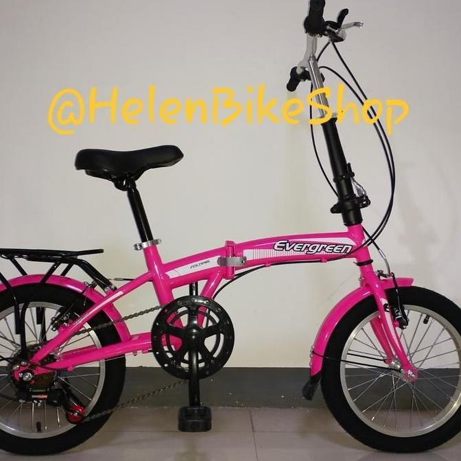 Terlaris Sepeda Lipat 16 Inch Gigi Evergreen