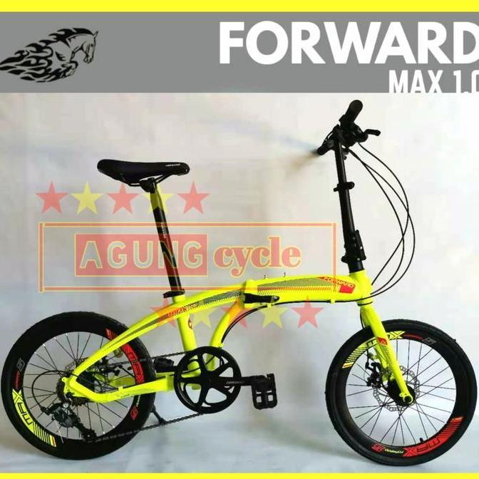 Terlaris Sepeda Lipat Forward Max 1.0 Alloy 20 8 Speed Folding Bike