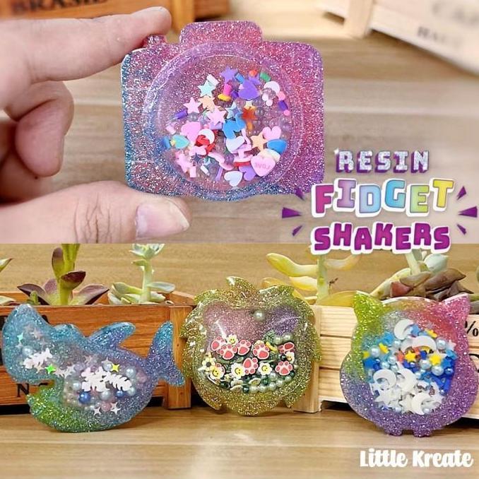 Mainan DIY Resin Fidget Shaker / Mainan Edukasi / Kerajinan Tangan
