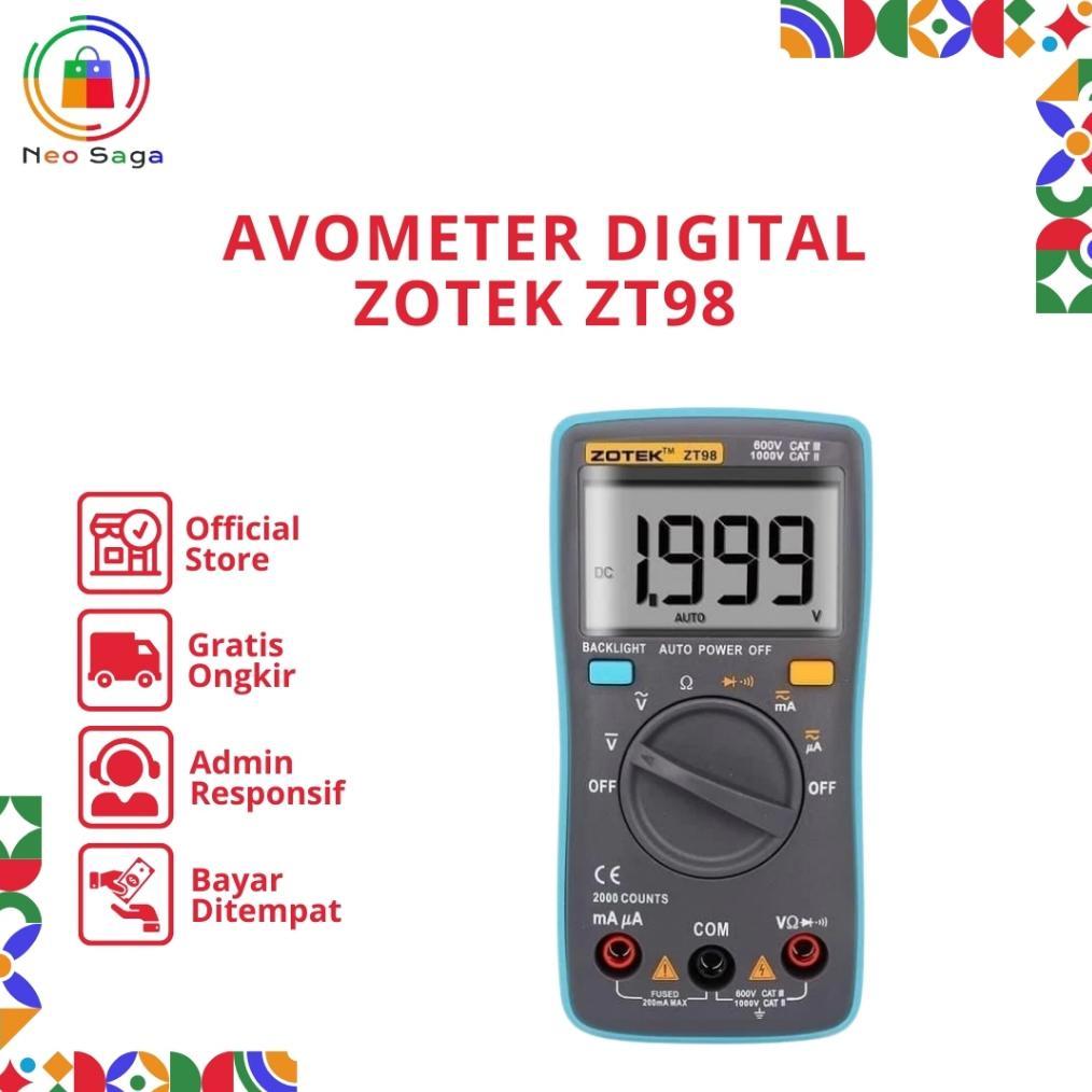 AVOMETER DIGITAL ZOTEK ZT98 / MULTITESTER DIGITAL ZT98 ORIGINAL