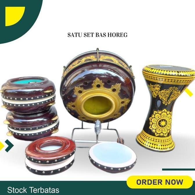 Alat Rebana Hadroh Satu Set Lengkap Banjari Terbangan Banjari