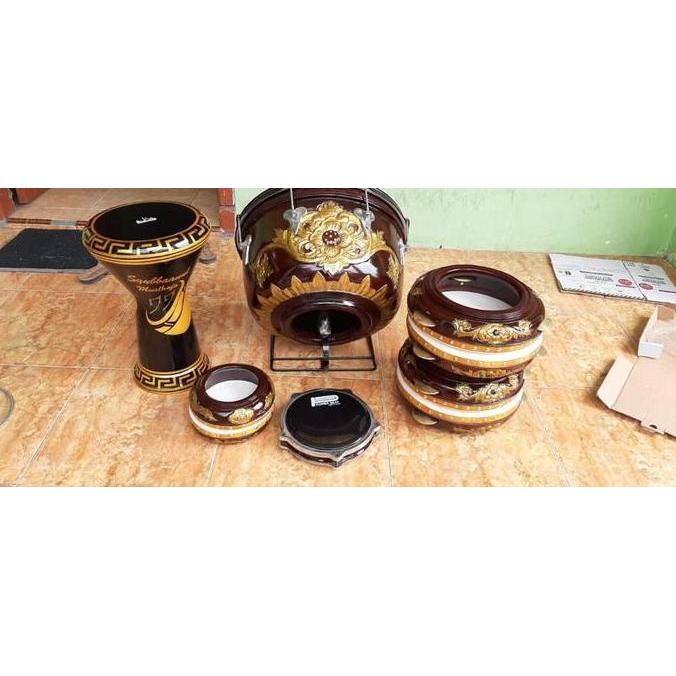 Satu Set Alat Musik Rebana Hadroh Jepara Rebana Hadroh
