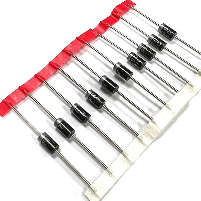 10pcs FR307 Fast Recovery Diode FR305 FR309 3A/1000V Rectifier Tube In-line Package DO-201AD FR302 F