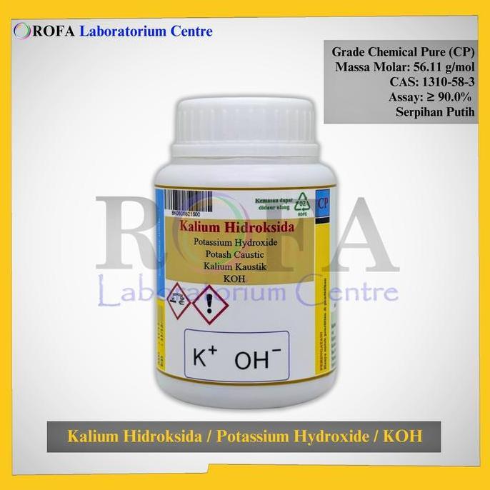 New- Kalium Hidroksida / Potassium Hydroxide / Potash Kaustik / Potasium Hidroksida / Koh Cp 500 Gra