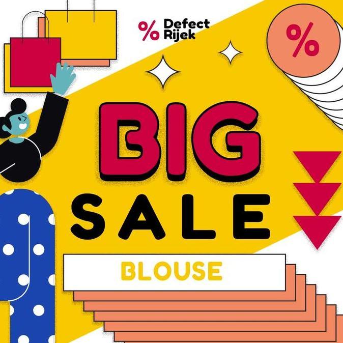 DEFECT/RIJEK Blouse Atasan Batik BIG SALE