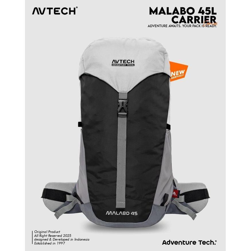 Avtech - Tas Ransel Carrier Gunung Backpack Hiking Camping Outdoor Travel 45 Liter - Malabo 45