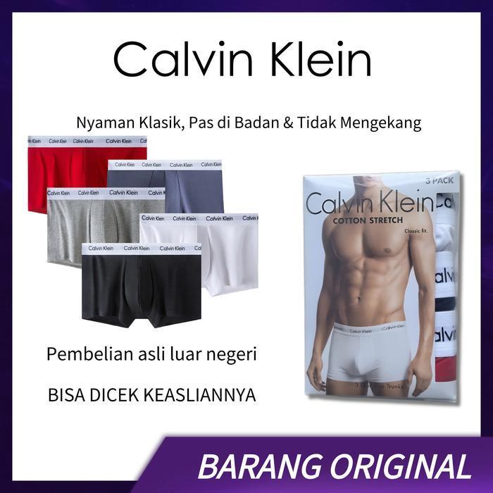 Calvin Klein Underwear - Celana Boxer Katun Antibakteri Dan Bernapas-Boxer Pendek