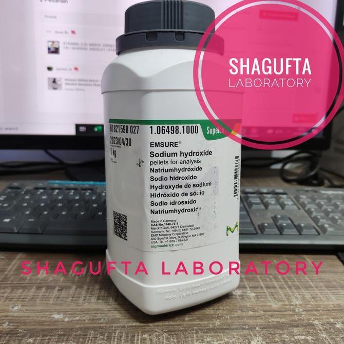 New- Sodium Hydroxide / Natrium Hidroksida / Naoh Pro Analis Merck 106498
