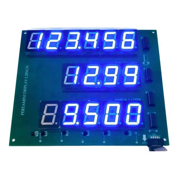 Promo LAYAR LCD DISPLAY BIRU POM MINI PERTAMINI 7SEGMEN BIRU 7SEGMENT  Mesin Anti Karat Diskon