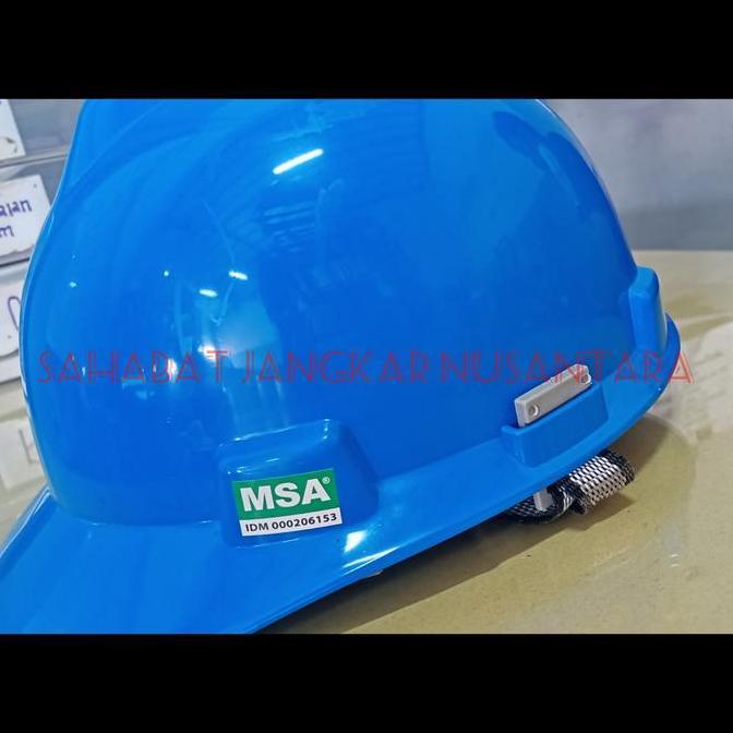 TERLARIS Helm Proyek Biru + Tali Dagu MSA Lokal READY STOCK