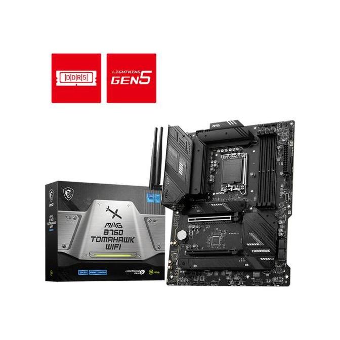 MSI MAG B760 TOMAHAWK WIFI Motherboard (DDR5, B760, LGA1700)
