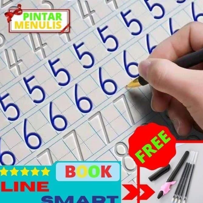 Set Buku Tulis Anak Paud Magic Reuseable Copybook Upzme