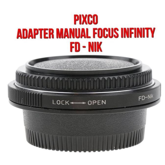 TERBARU - Pixco Lens Adapter | FD - AI Glass | Lensa FD Lenses Mount to Body Camera Nikon Nik F DSLR