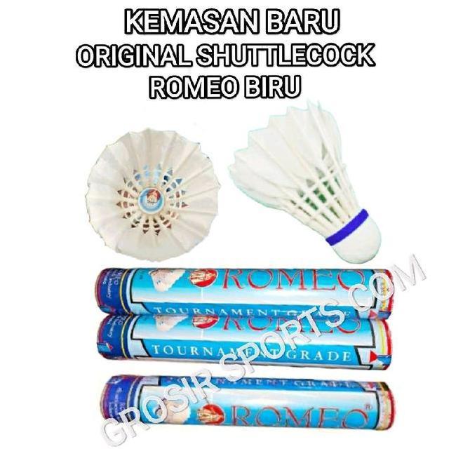 BEBAS ONGKIR - Kok / Shuttlecock ROMEO BIRU 100% ORIGINAL JUMLAH SESUAI DESKRIPSI