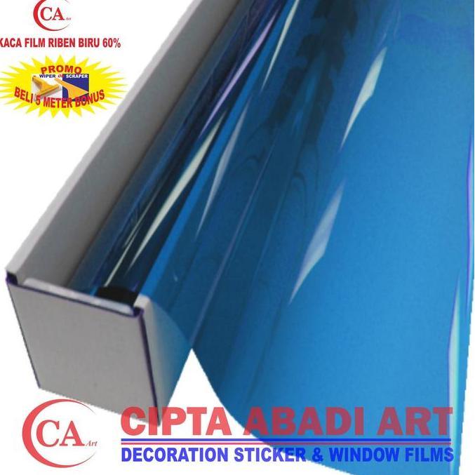 Promo STIKER KACA FILM 60% BIRU,PREMIUM PRODUK SOLAR SCREEN Diskon