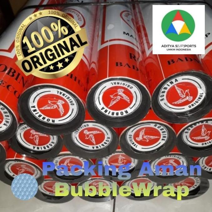 BEBAS ONGKIR - Kok Robina Putih GRADE 1 Bulu Bulat Kualitas Bagus Shuttlecock Badminton Bal Bulutang