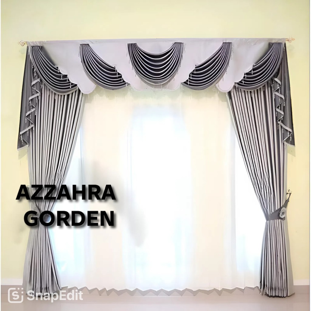 Gorden poni mewah blackout model gelombang elegan