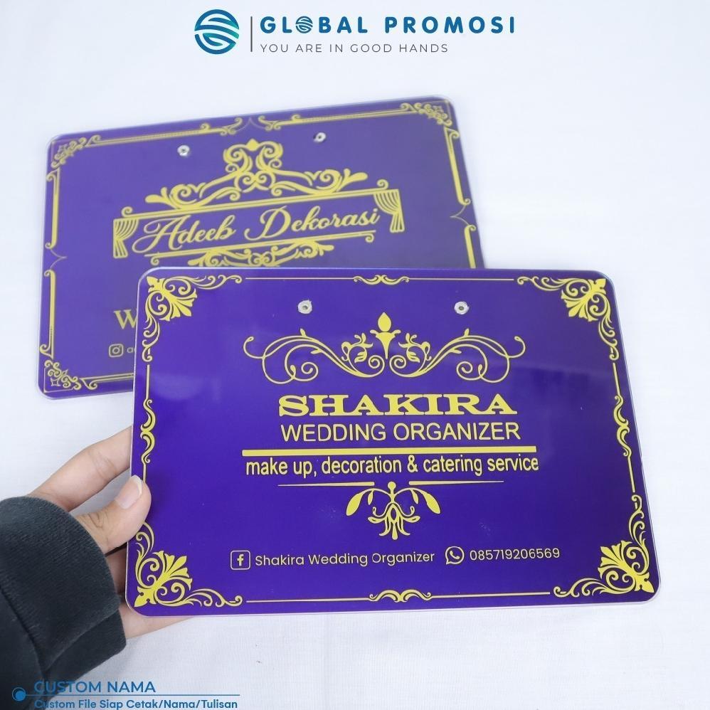 TANPA PO Cue Card MC Akrilik Custom Mc Card Event Ulang Tahun Pernikahan