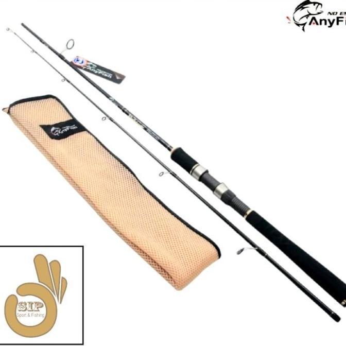 BEBAS ONGKIR - Joran Pancing Anyfish Fighter 165/180 cm Ring Full Fuji Spinning