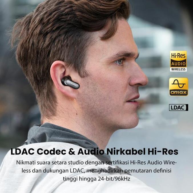 Azrilbagusshop - Tozo Aerosound 6 Pro Tws Ldac Anc Hybrid Spatial Audio Ipx8