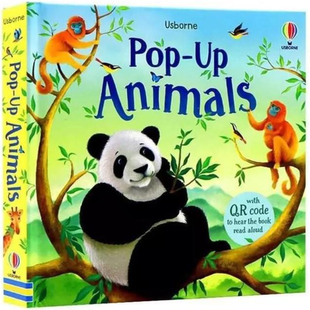 Pop Up Animals Pop-Up Book Buku pengenalan hewan Buku Cerita Anak 3 Dimensi