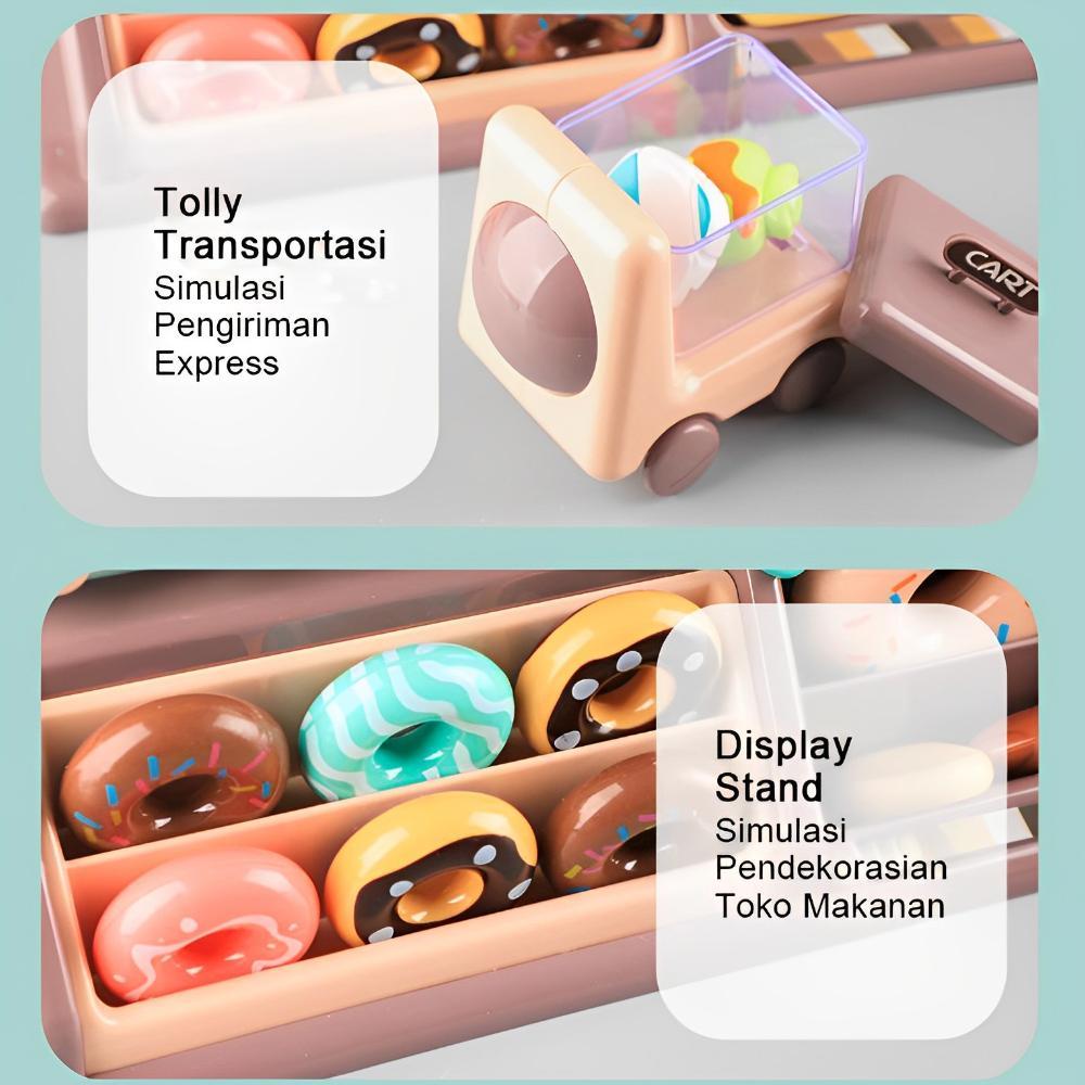 Mainan Kasir Donat 34Pcs Mini Candy Paradise Kado Ultah Perempuan