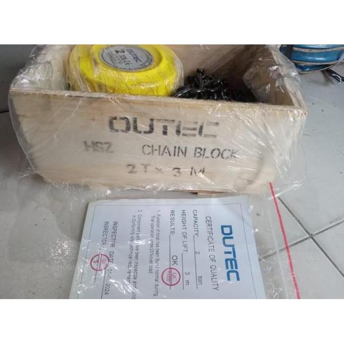 Chain Block / Takel / Katrol 2 ton x 5 meter Dutec