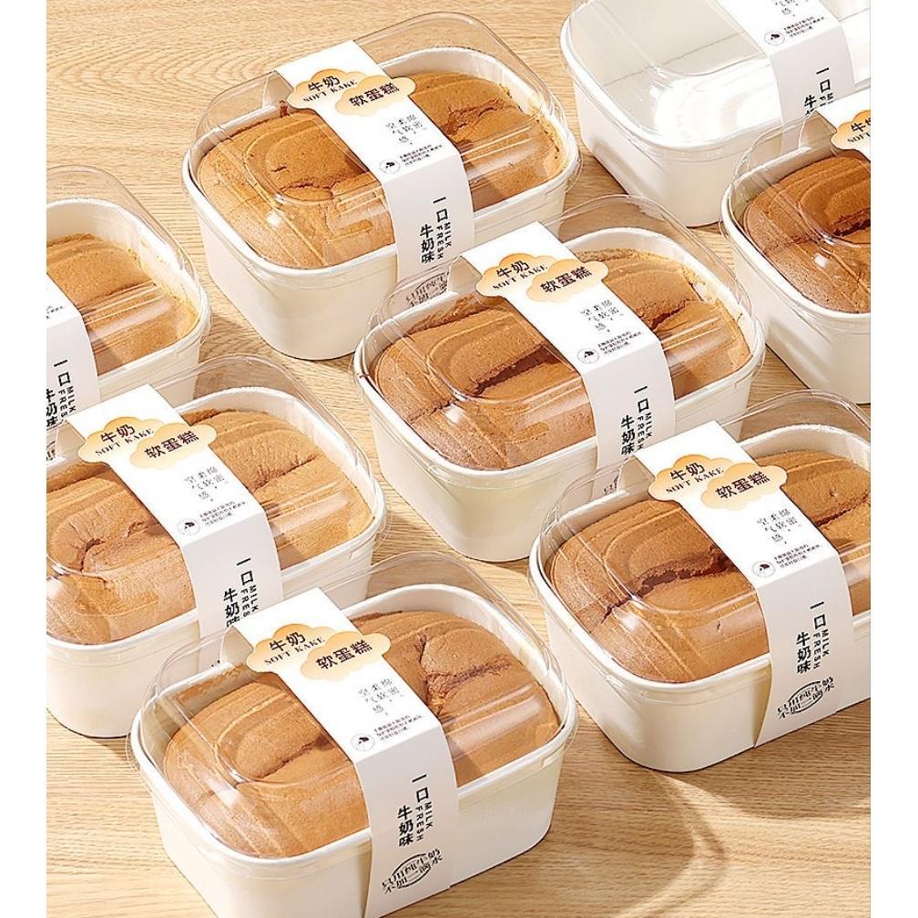 loyang kue kertas kotak +tutup isi 10 pcs / cup chiffon / kertas paper cup chiffon sponge cake